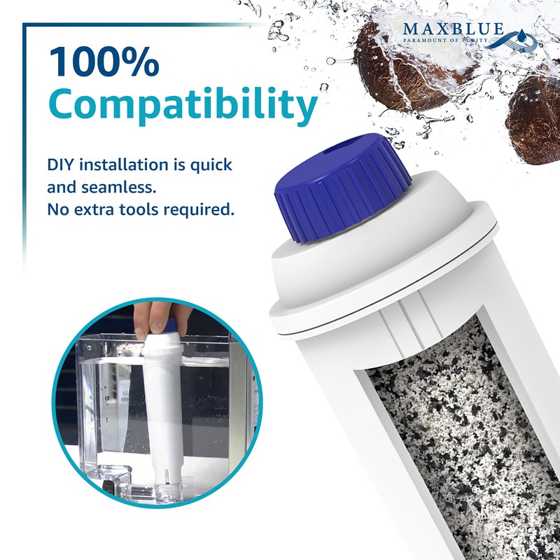 Maxblue Coffee Water Filter, Replacement for De'Longhi® DLSC002 9310926 SER3017