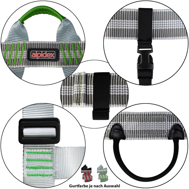 ALPIDEX Climbing Helmet Climbing Harness + Stubai Climbing Set Basic