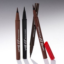 Clio Super Proof Brush Pen Eye Liner Smokey Smudge-Free Collection (1 pack) / 클리오 수퍼프루프 붓펜 아이 라이너 스모키 번짐없는 모음 택 1개