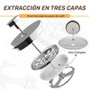Prensa Francesa Acero Inoxidable 350ML,Filtro 3 Niveles,Doble Pared