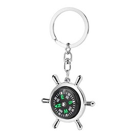 IKAAR Compass Outdoor Pocket Compass Mini Compass Keyring Waterproof Marching Compass with Luminous Numbers for Camping Hiking Navigation