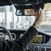 Fuzzy Plush Dice for Car Mirror 2.36” Pair of Retro