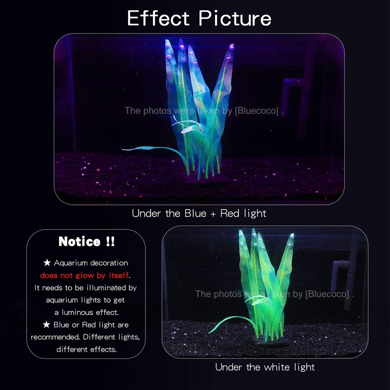 Bluecoco Soft Silica Gel Moves Naturally with Water Flow, Aquarium