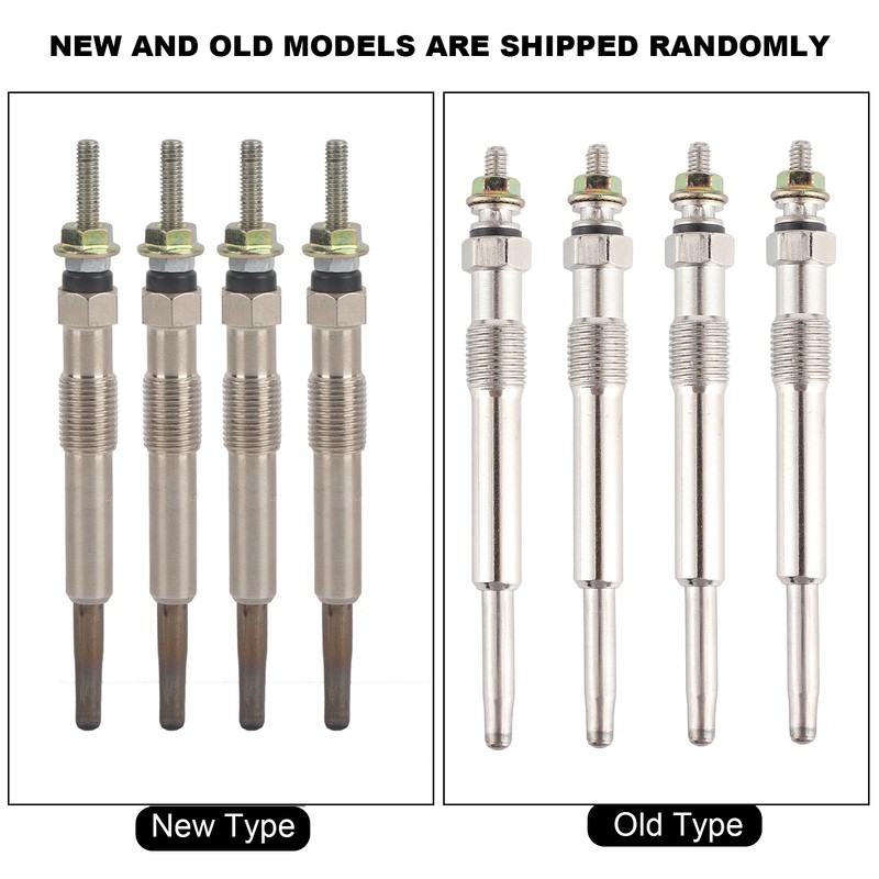 4Pcs/Set Universal Glow Plugs Diesel Pre‑Heating Heater Plug Fit for