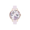 Olivia Burton Analogue Quartz Watch for Women with Blush Leather