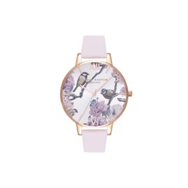 Olivia Burton Analogue Quartz Watch for Women with Blush Leather Strap - OB16PL35