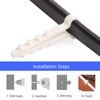 Pack of 100 plug-in loop dowels cable clamp U-shaped nylon