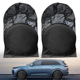 Reifenabdeckung,Radabdeckung Wohnwagen 600D Oxford PVC Beschichtung Wasserdicht Staubdicht UV-Schutz Ersatzradabdeckungen,Universelle Radschutzhülle für Auto,SUV,Anhänger, Wohnmobil (4 Stück, Ø72.5cm)