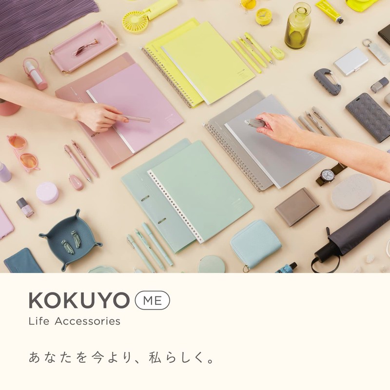 Kokuyo KME-TRBPP158MV Loose Leaf Binder, 2 Holes, KOKUYO ME A4,