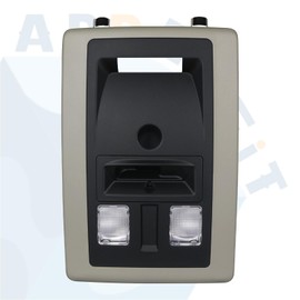 Overhead Console Housing w/Light & Lens for Interior Roof 1UY07BD1AA Compatible with 2011-2024 Ram 1500 2500 3500 4500 5500 Truck Accessories Parts Interior Dome Map Reading Light