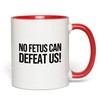 Bubble Hugs Nurse 2Tone Red Mug 11oz - No fetus