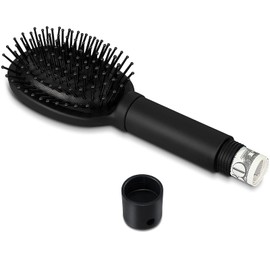 Diversion Safe Hair Brush for Hiding Cash, Mini Keys, Small Jewellery, Safety Hide Hair Brushes, Comb for Travel, Home (Black)