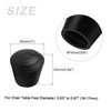 METALLIXITY Chair Leg Cap 16mm Inner Diameter 4pcs Round Rubber