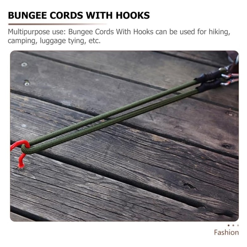 Abaodam 5 Piezas Cordones De Bungee con Ganchos Cuerda Elástica