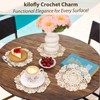 kilofly Crochet Cotton Lace Table Placemats Doilies Value Pack, 4pc,