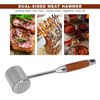 Meat Tenderizer, 304 Stainless Steel Meat Mallets Hammer Dual Sided