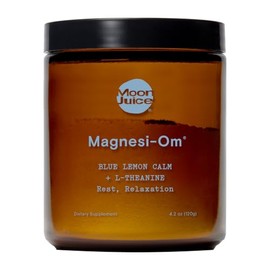 Blue Lemon Magnesi-Om by Moon Juice | Magnesium Powder Supplement for Calm, Sleep, & Regularity | Magnesium Acetyl Taurinate, Magnesium Gluconate, Mag