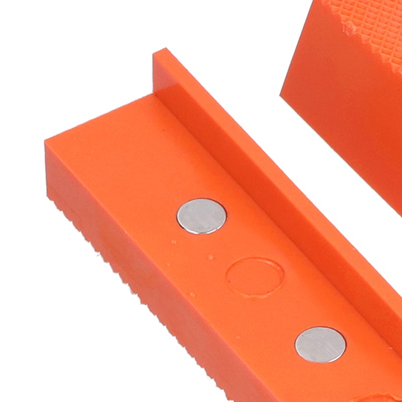 2Pcs Jaws Protection Cover ABS Multiple V Shape Grooves Magnetic