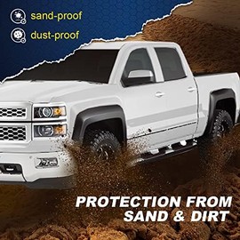 G-PLUS Fender Flares 4pcs Compatible with Chevy Silverado GMC Sierra 1999-2006/Fit Chevy Suburban GMC Yukon XL 2000-2006 Factory Style Fender Flare Set