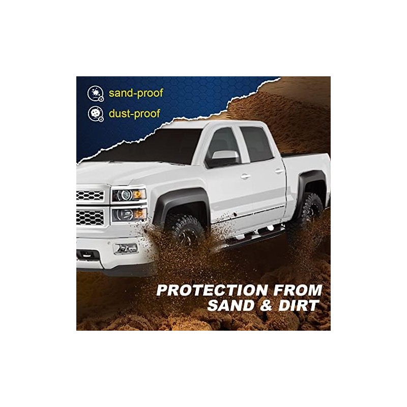G-PLUS Fender Flares 4pcs Compatible with Chevy Silverado GMC Sierra