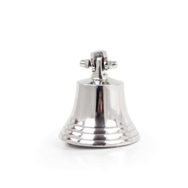 Premium Polished Aluminum Bell - Captain Maritime Beach Home Decor Gift - Nagina International (3 Inches)