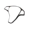 Carbon Fiber Style ABS Car Steering Wheel Decoration Frame Trim