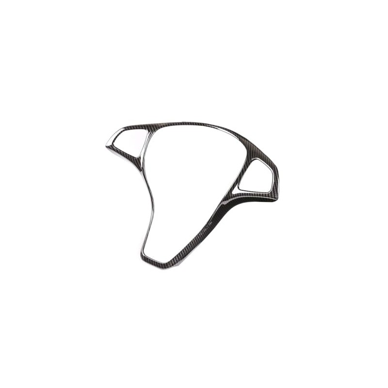 Carbon Fiber Style ABS Car Steering Wheel Decoration Frame Trim
