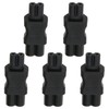 5Pcs IEC320 C6 to C7 Receptacle Connector Power Adapter Supply