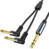Tunghey 1/4 Insert Cable - TRS Stereo to Dual Right