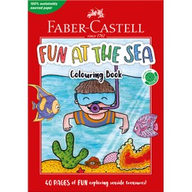 Faber-Castell Fun at The Sea Colouring Book, A4, 40 Pages (84-010218)