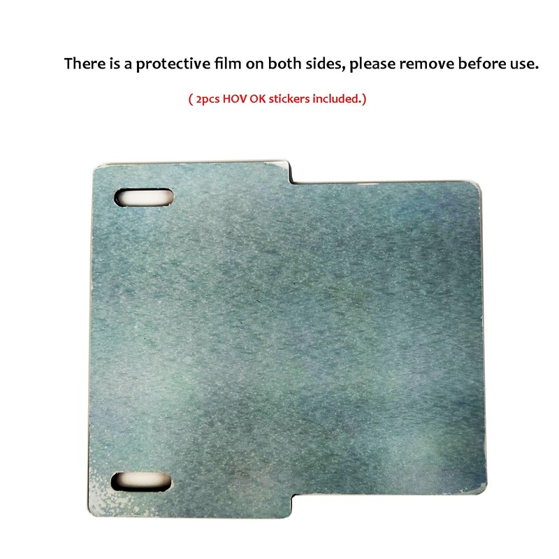 Electric Vehicle HOV OK Sticker Mount, License Plate Frame Stickers