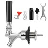 Dbgogo 2'' Draft Beer Faucet Shank, 1/4'' Beer Line Barb
