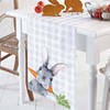 Easter Table Runner Bunny Rabbit Carrot Table Runners for Dining