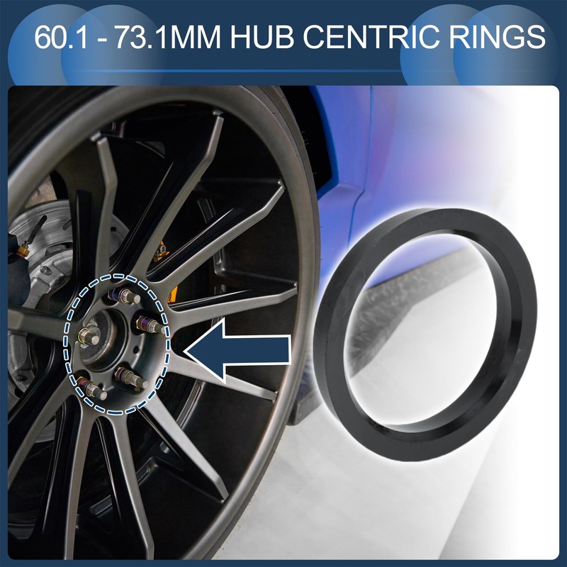 INFINAUTO Hub Centric Ring 60.1mm ID 73.1mm OD Car Wheel