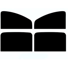 TradeWind Car Shade, Car Sunshade, Blindfold, Light Blocking, Sun Protection, UV Protection, Sleeping in the Car, Napping, Curtain, Magnetic Fixing, Set of 2 (Black, Front Seat)