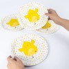 evelay 8 x Easter Chick Paper Plates 23cm Kids Food