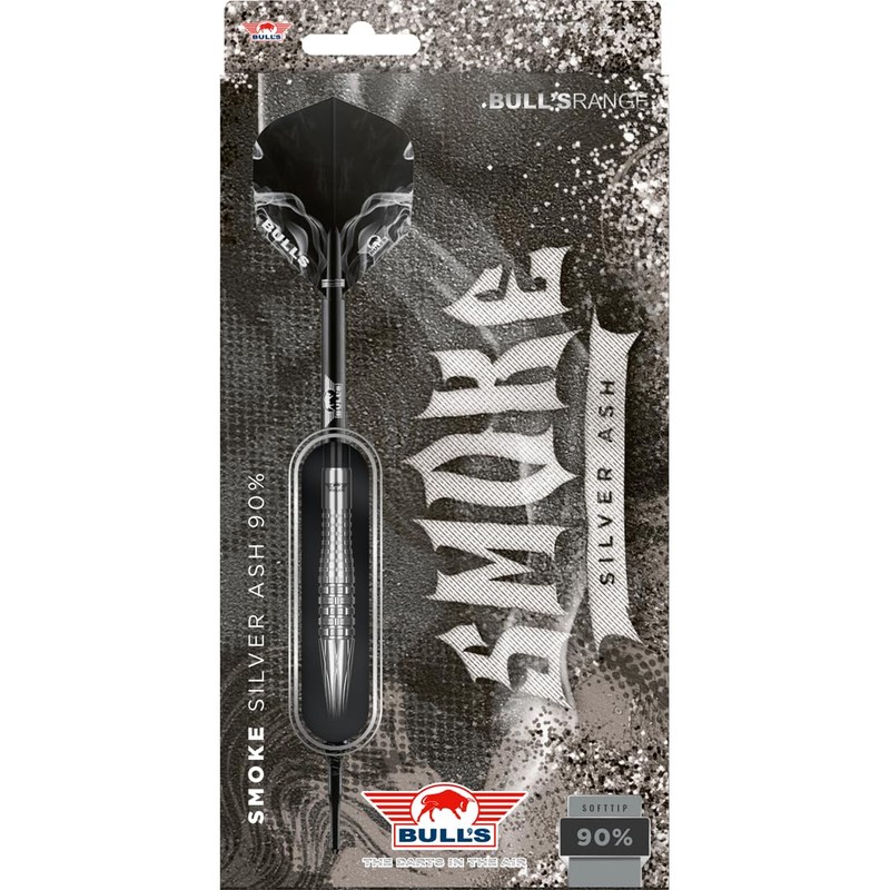 BULL'S Smoke 90% Tungsten Softtip Dart - 20g | Straight