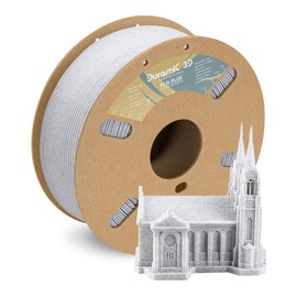 DURAMIC 3D PLA+ Filament 1.75mm 1Kg Marble, PLA Plus 3D Printer Filament 1Kg Spool(2.2lbs) PLA Pro Tougher and Stronger, Dimensional Accuracy Probability +/- 0.02mm