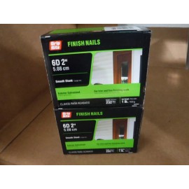 Grip-Rite (LOT OF 2) GRIP RITE FINISH NAILS- 6D 2" SMOOTH SHANK 232 Pcs Each- NEW