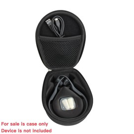 Protective Travel Storage Carrying Case for Titanium Mini/AfterShokz Aeropex/Shokz OpenRun Pro/AfterShokz TREKZ AIR Bone Conduction Wireless Headphones AS650/AS800 - Hermitshell (Black)