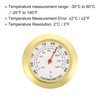 PATIKIL 1.69Inch Mini Indoor Outdoor Thermometer, Temperature Monitor Celsius/Fahrenheit Gauge