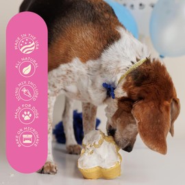 Puppy Cake Dog Birthday Cake Kit – Complete Cake and Icing Mix, Candle, and Silicone Pan - Birthday Cake Flavor w/Sprinkles – Bake or Microwave, Perfect for Celebrating Your Dog’s Day – Made in USA