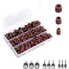 Starvast 338 Pieces Sanding Drum with Plastic Box, Consisting of
