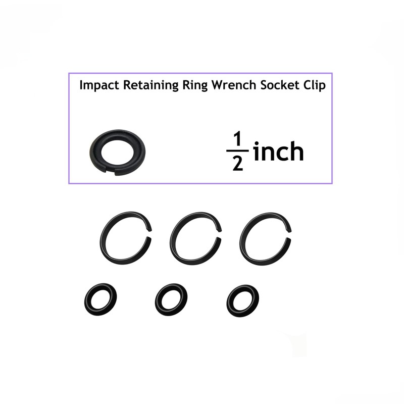 TALSWIF 1/2" Impact Retaining Ring Clip Impact Friction Ring with