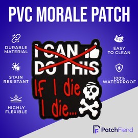 I Can Do This - Parche de PVC para mochila táctica y equipo – Ideal para amantes de los memes, coleccionistas de parches de PVC y divertidos fanáticos de parches, parches divertidos y divertidos