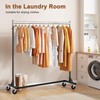 Hoctieon Z Rack, Rolling Clothes Racks with Z-Base, Heavy Duty