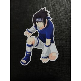 Naruto Sasuke Uchiha Glossy Sticker Anime Waterproof!