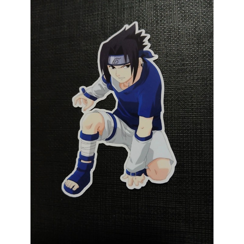 Naruto Sasuke Uchiha Glossy Sticker Anime Waterproof!