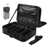 Estuche De Maquillaje Profesional Viaje Divisores Xl Negro Negro