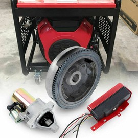 LYNICESHOP Engine Electric Start Kit Flywheel Ignition Box Kit Fit for Hon-da GX160 GX200/GX390 GX340,USA Stock (GX390 GX340)